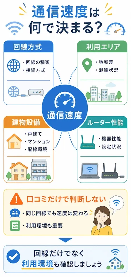 通信速度は何で決まる？