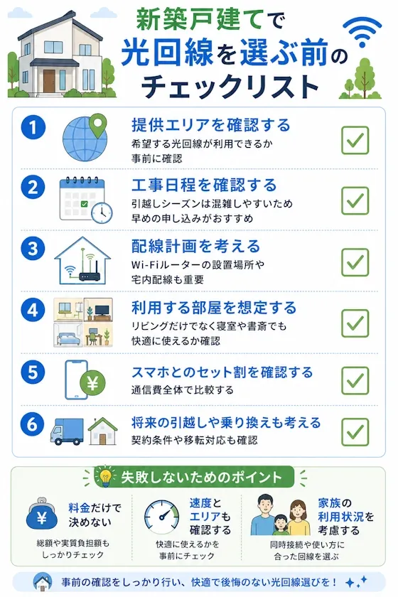 新築入居前チェックリスト