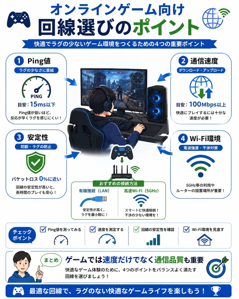ゲーム向け回線選びの全体像