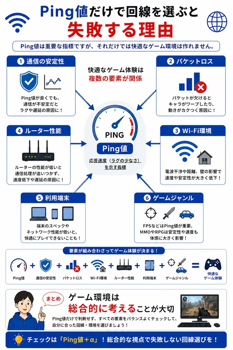 Ping値だけでは判断できない理由