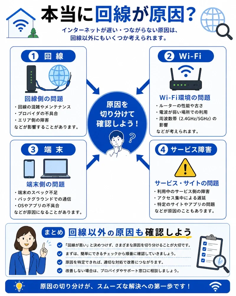 本当に回線が原因か
