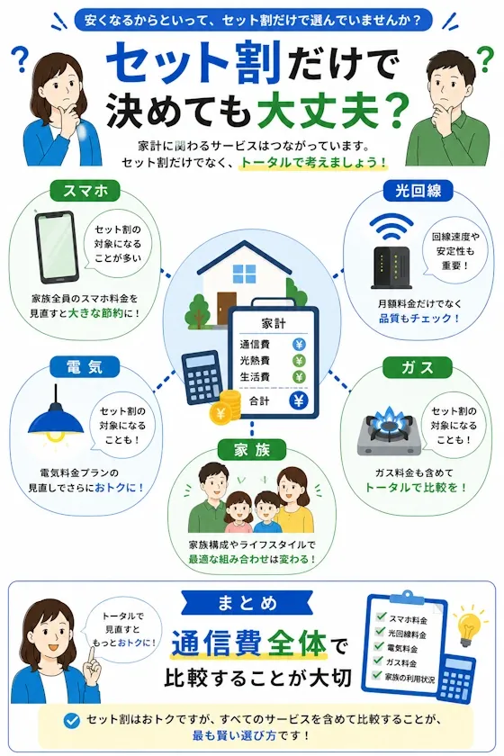 セット割だけで決めても大丈夫?