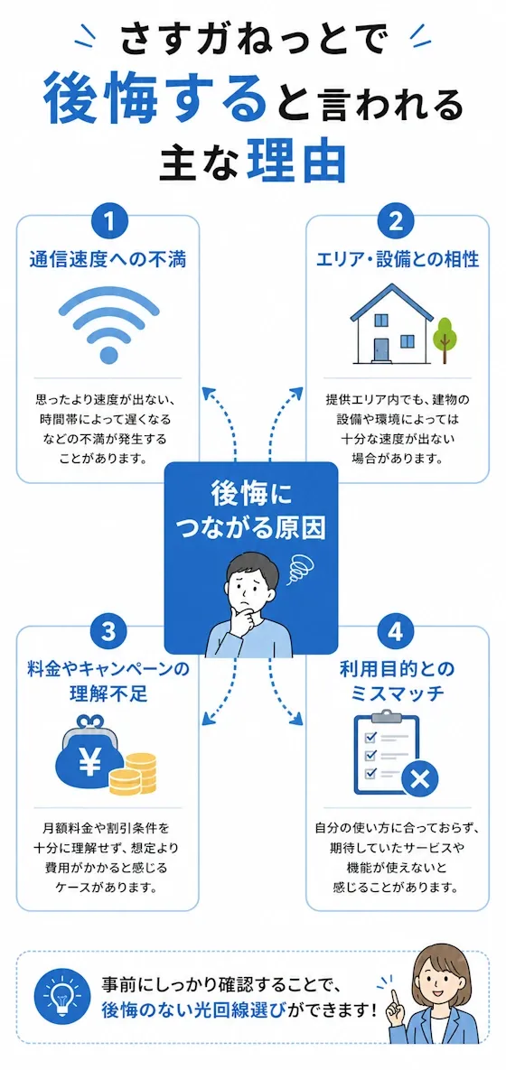 後悔につながる主な原因まとめ