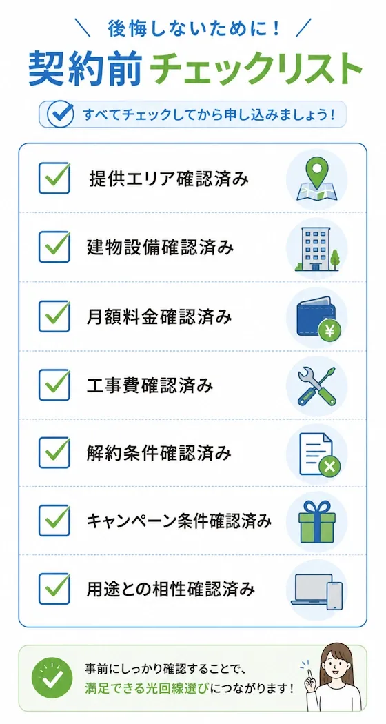 契約前セルフチェックリスト