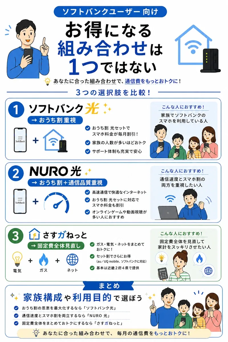お得になる組み合わせは1つではない